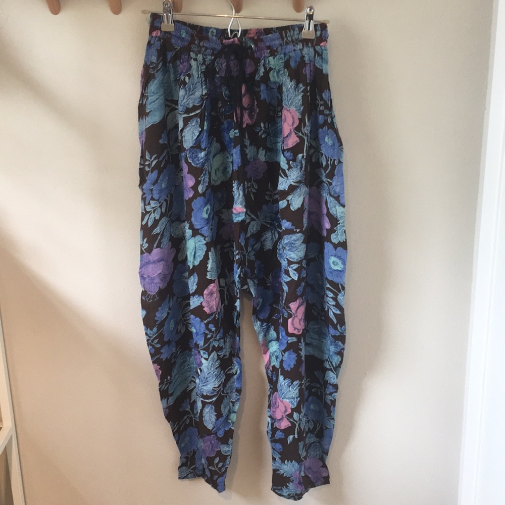 Urban Outfitters Drop Crotch Floral Pants